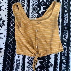 Cute Button Crop Top